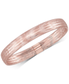 Italian Gold Stretch Bangle Bracelet In 14k Yellow, White Or Rose Gold, Made In Italy In Gold