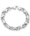 ANDREW CHARLES BY ANDY HILFIGER ANDREW CHARLES BY ANDY HILFIGER MEN'S CROSS LINK BRACELET IN STAINLESS STEEL