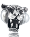 ANDREW CHARLES BY ANDY HILFIGER ANDREW CHARLES BY ANDY HILFIGER MEN'S ROARING BIG CAT RING IN STAINLESS STEEL