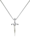 ANDREW CHARLES BY ANDY HILFIGER ANDREW CHARLES BY ANDY HILFIGER MEN'S DAGGER 24" PENDANT NECKLACE IN STAINLESS STEEL