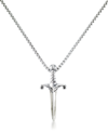Andrew Charles By Andy Hilfiger Men's Dagger 24" Pendant Necklace In Stainless Steel