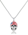 ANDREW CHARLES BY ANDY HILFIGER ANDREW CHARLES BY ANDY HILFIGER MEN'S SKULL 24" PENDANT NECKLACE IN STAINLESS STEEL