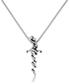 ANDREW CHARLES BY ANDY HILFIGER ANDREW CHARLES BY ANDY HILFIGER MEN'S SERPENT 24" PENDANT NECKLACE IN STAINLESS STEEL