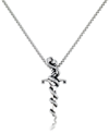 Andrew Charles By Andy Hilfiger Men's Serpent 24" Pendant Necklace In Stainless Steel