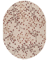 Surya Athena Ath-5053 Burgundy 6' X 9' Oval Area Rug In Red