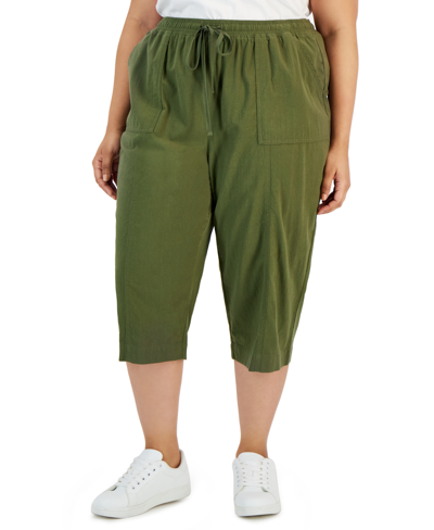 Karen Scott Plus Size Quinn Capri Pants, Created For Macy's In