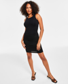 BAR III WOMEN'S SLEEVELESS RUCHED BODYCON DRESS, CREATED FOR MACY'S