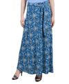 Ny Collection Petite Maxi Skirt With Sash Waist Tie In Purple