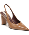 Franco Sarto Women's Averie Pointed Toe Slingbacks In Brown
