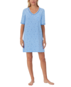 Cuddl Duds Elbow-length Moisture Wicking Sleep T-shirt In Brown