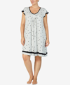 ELLEN TRACY PLUS SIZE YOURS TO LOVE SHORT SLEEVES NIGHTGOWN