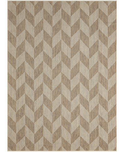 Nicole Miller Patio Country Calla 7'9" X 10'2" Outdoor Area Rug In Beige