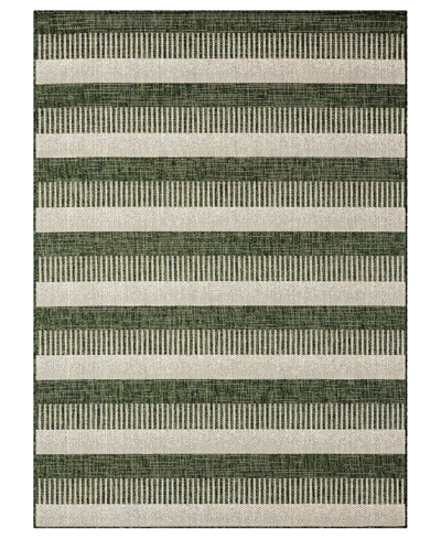 Nicole Miller Patio Country Charlotte 7'9" X 10'2" Outdoor Area Rug In Olive