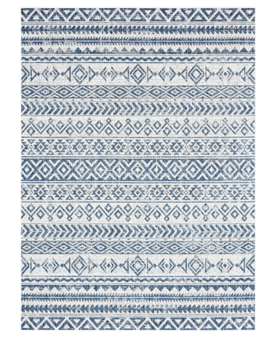 Nicole Miller Patio Country Odina 7'9" X 10'2" Outdoor Area Rug In Blue