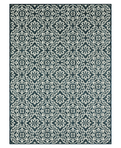 Nicole Miller Patio Country Danica 5'2" X 7'2" Outdoor Area Rug In Teal