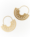 Matr Boomie Women's Abhaya Hoop Earrings In Yellow