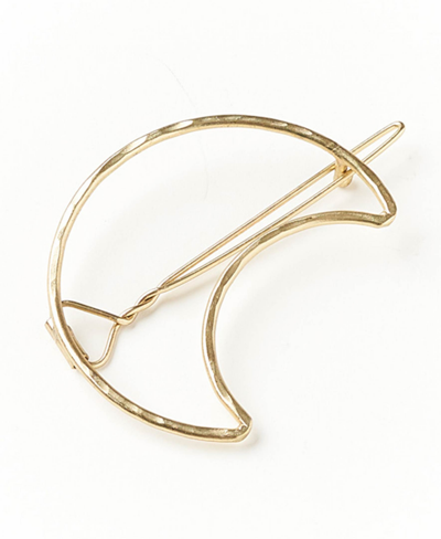 Matr Boomie Crescent Barrette In Brass