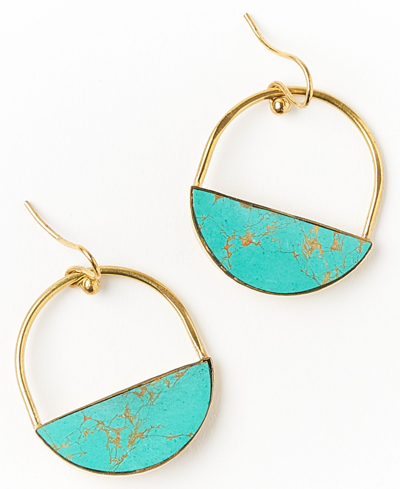 Matr Boomie Women's Sandhya Drop Earrings In Open Green