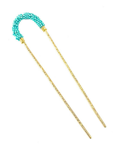 Matr Boomie Jatasya Hair Pin In Turquoise