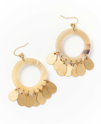 Matr Boomie Madhu Hoop Earrings In Tan