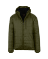 Galaxy By Harvic Men's Sherpa Lined Hooded Puffer Jacket In Green