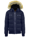 GALAXY BY HARVIC MEN'S HEAVYWEIGHT JACKET WITH DETACHABLE FAUX FUR HOOD