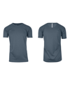 Galaxy By Harvic Men's Short Sleeve Moisture-wicking Quick Dry Performance Tee In Gray