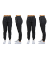 Galaxy By Harvic Women's Loose Fit Fleece Jogger Sweatpants, Pack Of 2 In Gray