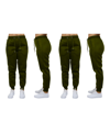 Galaxy By Harvic Women's Loose Fit Fleece Jogger Sweatpants, Pack Of 2 In Green