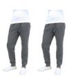 Galaxy By Harvic Men's 2-packs Slim-fit Fleece Jogger Sweatpants In Gray