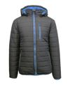 GALAXY BY HARVIC SPIRE BY GALAXY MEN'S PUFFER BUBBLE JACKET WITH CONTRAST TRIM