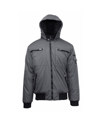 Galaxy By Harvic Spire By Galaxy Men's Heavyweight Moto Jacket In Gray