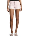 7 For All Mankind Cutoff Denim Shorts In Mineral Olive