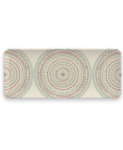 Tarhong Desert Mandala Tray, 17.8" In Multi Color On Cream