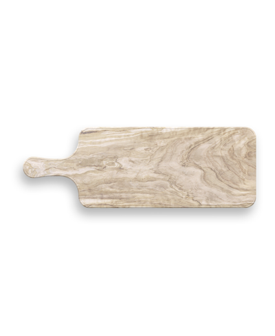Tarhong Melamine Faux Real Desert Wood Paddle Serving Tray, 16.9" In Light Brown