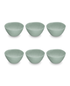 Tarhong 5.9" Wheat Pp 6-piece Bowl Set, 19 oz In Green