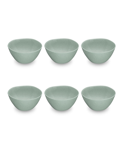 Tarhong 5.9" Wheat Pp 6-piece Bowl Set, 19 oz In Sage Green