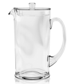 Tarhong Cordoba Pitcher With Lid, Clear, 78 Oz., Premium Plastic In Green