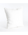 Saro Lifestyle Fringed Linen Decorative Pillow, 20" X 20" In Ivory/cream