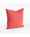 Saro Lifestyle Fringed Linen Decorative Pillow, 20" X 20" In Orange