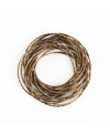 Saro Lifestyle Metallic Bronze Metal Bangled Napkin Ring, Set Of 4 In Gold
