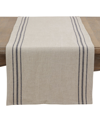 Saro Lifestyle Addison Simply Striped Runner In Tan/beige