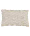 Saro Lifestyle Nubby Decorative Pillow, 12" X 20" In Ivory/cream