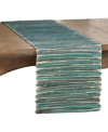 Saro Lifestyle Water Hyacinth Runner In Blue