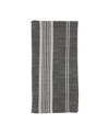 Saro Lifestyle Striped Napkin Set Of 4 In Silver