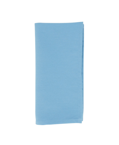 Saro Lifestyle Everyday Design Cloth Table Napkins, Set Of 12, 20" X 20" In Open Blue