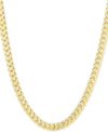 Macy's Franco Link 24" Chain Necklace (3.9mm) In 10k Gold In Gold