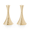 Michael Aram Twist Gold Candleholders, Set Of 2 In White