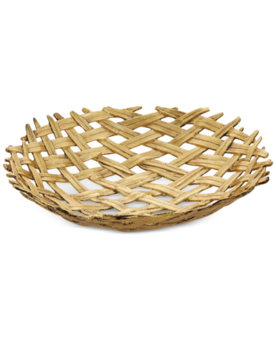 Michael Aram Woven Palm Centerpiece In White