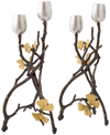 Michael Aram Butterfly Gingko 2-pc. Candle Holder Set In Black